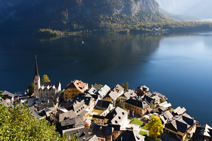 Beautiful Lake Hallstatt in Austria